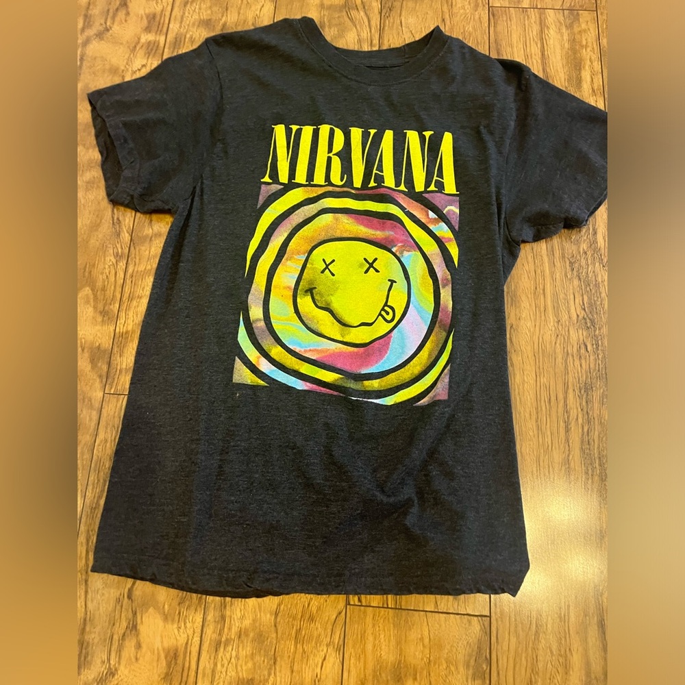 Grey Nirvana shirt, youth large